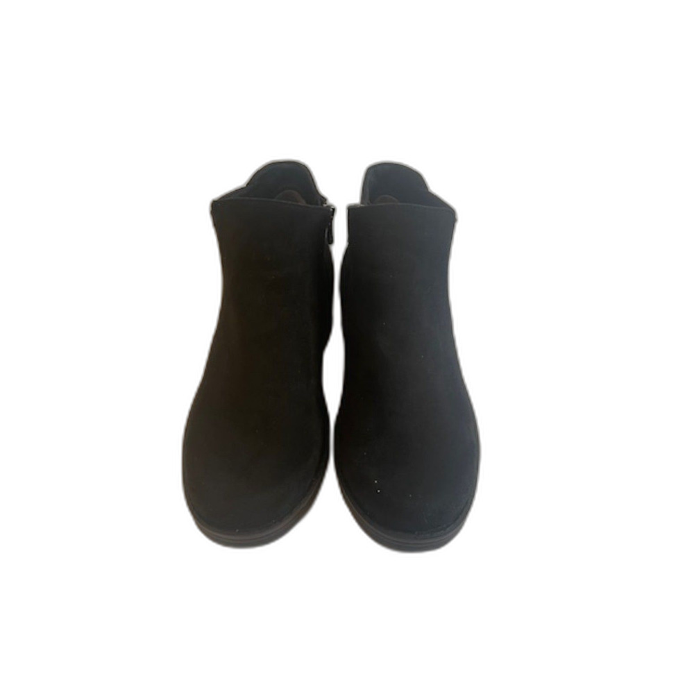 BZees by Lifestride Comfort Faux Suede Washable Ankle Boots 8 Wide